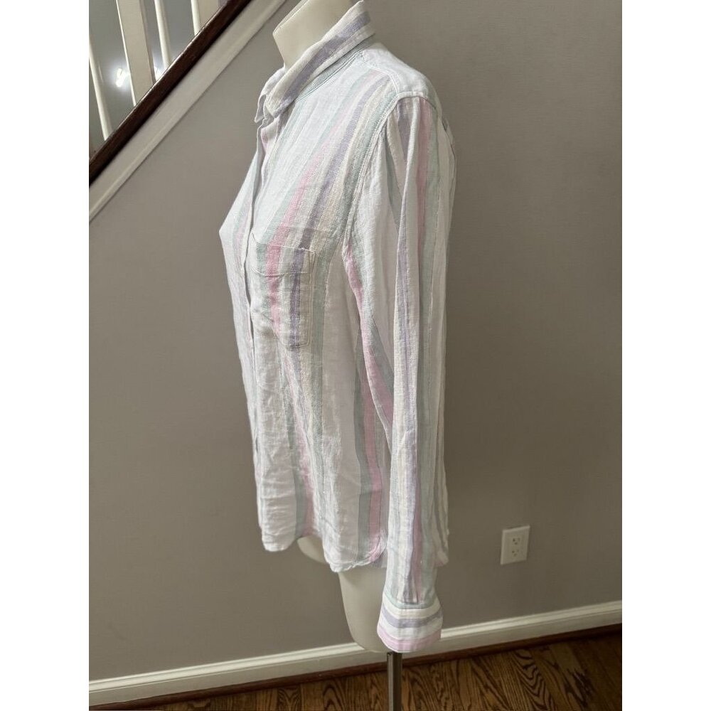Nwot Rails Charli Stripe Button Down Small - image 3